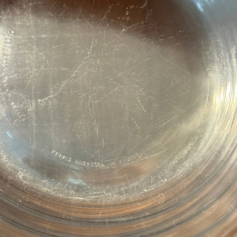 Libbey Duratuff Vintage Clear Glass Ribbed 8